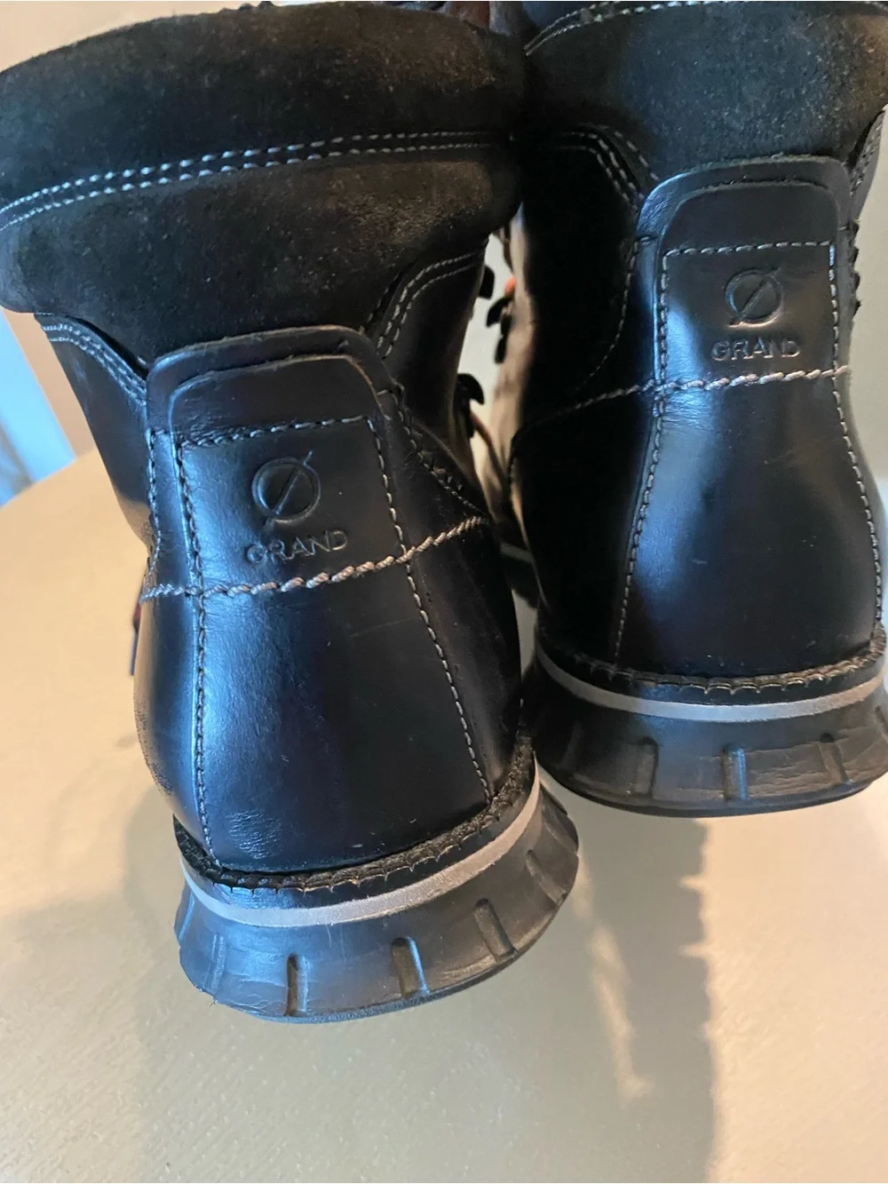 Cole Haan Zerogrand Hiking Boots Mens Size 10m Black C30403 Lace Up